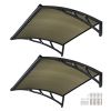 2 Pack 40x40 INCH Window Awning