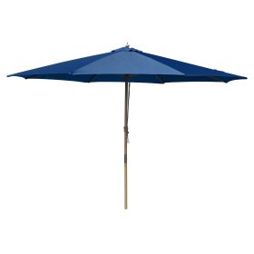 13FT Wooden Patio Umbrella, Navy
