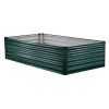 Galvanized Raised Garden Bed, 6.67 x 3.35 x 1.51 ft, Rectangular Metal Planter Box Kit Outdoor, Rustproof Elevated Planting Box with Gloves, Alu-Zinc