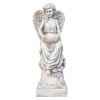 31.3"  Tall Magnesium Oxide Sculpture Lifelike Angel Design for Garden and Home Dcor