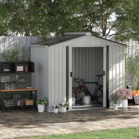 Steel Storage Shed Garden Tool house 7' x 4' White-AS ( Amazon Shipping)Prohibited by WalMart