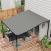 Replacement Canopy for 10x10 Pergola Dark Gray UV Protection Easy Install 84C-038 Series