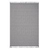 LOOM & LUXE Collection 8X10 White /Geometric Indoor/Outdoor Area Rug