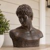 Vintage Magnesium Oxide Garden Sculpture, Unique Outdoor Decorative Statue
