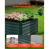 Galvanized Raised Garden Bed, 6.67 x 3.35 x 1.51 ft, Rectangular Metal Planter Box Kit Outdoor, Rustproof Elevated Planting Box with Gloves, Alu-Zinc