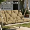 Bench cushion, outdoor swing cushion, beige(Cushion only)