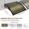 2 Pack 40x40 INCH Window Awning