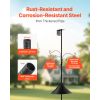 4-Hook Wild Bird Feeder Stand Pole, 92 Inch Bird Feeding Station Kit, 31/32 inch Diameter Bird House Hanging Hooks with Squirrel Guard Baffle