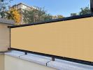 90% 3ft*10ft Beige soft light sunshade fence, courtyard balcony, privacy shade curtain