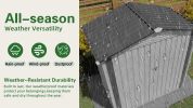 6X3.6FT Metal Storage Shed,Tool Shed with Peaked Roof Waterproof with Clear Window and Lockable Door Compact Tool Shed for Garden, Backyard,Patio