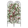 2 Pack 16" x 61" Rustproof Iron Garden Trellis