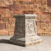 Tall Magnesium Oxide Garden Sculpture, Statement Outdoor Statue