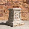 Tall Magnesium Oxide Garden Sculpture, Statement Outdoor Statue